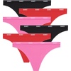 image:imageHanes Womens Moves Underwear 360 Flex Stretch Panties Smooth amp Seamless Hipsters Bikinis Or Thongs 6pack6pk Thong Black X2Red X2Pink X2