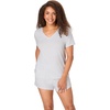 image:imageHanes Womens Pajamas Set Originals Supersoft Sleepwear for Women Vneck Tshirt amp Sleep Shorts Loungewear SetCeramic Grey