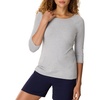 image:imageHanes Womens Raglan Sleeve Stretch Cotton Crewneck TeeGrey Heather