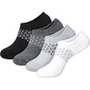 image:imageHanes Womens Socks 4pack Absolute Active Cushioned Moisturewicking Best Womens Socks Crew Ankle and No ShowBlackGrayWhite