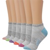 image:imageHanes Womens Socks Lightweight Breathable Socks No Show and Super No Show 6PackPinkGrey