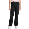 image:imageHanes Womens Sweatpants  EcoSmart Fleece Joggers  OpenBottom Pocketless PullOn Lounge Pants  Reg amp Petite SizesEbony