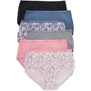 image:imageHanes womens HiCut Panties Pack Lightweight Cotton HiCuts 6Pack Retired Colors May VaryWhitePinkBlackGrey HeatherNavyTea Floral Brief
