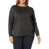 image:imageJUST MY SIZE Womens Plus Size Sweatshirt Ecosmart Fleece Pullover With VnotchSlate Heather