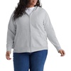 image:imageJUST MY SIZE womens Just My Size Zipup Fleece Womens Hoodie Ecosmart Hooded Sweatshirt Plus SizeLight Steel