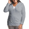 image:imageJust My Size Womens Full Zip Jersey HoodieDada Gray Pe Heather