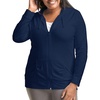 image:imageJust My Size Womens Full Zip Jersey HoodieNavy