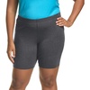 image:imageJust My Size Womens Stretch Jersey Bike Shorts Plus Size PullOn Bike ShortsCharcoal Heather