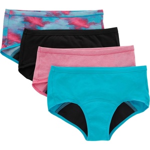 image:imageHanes Girls Period Underwear Hipsters Boxer Briefs Boyshorts 4 or 6 Pack Comfort Period Panties Moderate ProtectionPinkBlueBlack  4 Pack