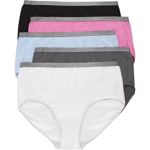 image:imageHanes Womens Brief Underwear Stretch Brief Panties for Women Tagfree Underwear 5packWhiteGreyBluePinkBlack