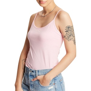 image:imageHanes Womens Cami with Builtin Shelf Bra Stretch Cotton Camisole Adjustable StrapsPaleo Pink 1 Pack