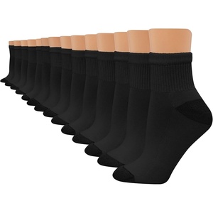 image:imageHanes Womens Crew Ankle and NoShow MoistureWicking Cushioned Athletic Socks 14 PackBlack