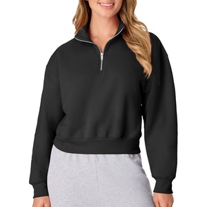 image:imageHanes Womens EcoSmart Fleece Sweatshirt for Women Soft Midweight  FullZip Hoodie Sweatshirt or 14 ZipEbony