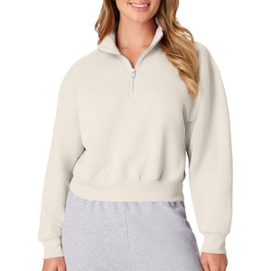 image:imageHanes Womens EcoSmart Fleece Sweatshirt for Women Soft Midweight  FullZip Hoodie Sweatshirt or 14 ZipSand