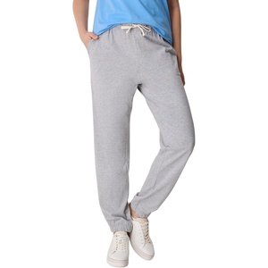image:imageHanes Womens Essentials Cotton Joggers Jersey Drawstring Pants for WomenLight Steel