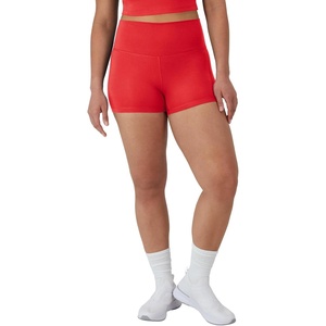 image:imageHanes Womens Moves Bike Shorts Soft amp Stretchy Workout Shorts with Interior Pocket MoistureWicking 3 Or 7 InseamHolly Berry Red