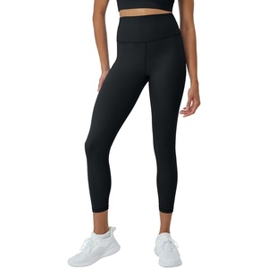image:imageHanes Womens Moves Leak Protection 78 Leggings with Builtin Underwear MoistureWicking amp Odor Control 25 InseamBlack