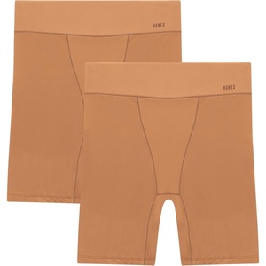 image:imageHanes Womens Moves Underwear Antichafe Slip Shorts Microfiber Slip Shorts for Women 2packWarm AlmondWarm Almond