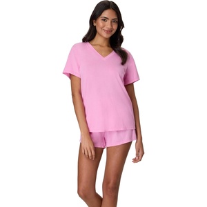 image:imageHanes Womens Pajamas Set Originals Supersoft Sleepwear for Women Vneck Tshirt amp Sleep Shorts Loungewear SetSpirited Pink