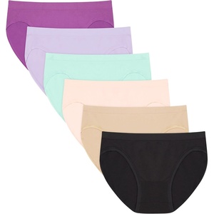 image:imageHanes Womens Seamless Underwear Pack Comfort Flex Fit Bikini Boyshort or Thong Panties 6PackAssorted Colors