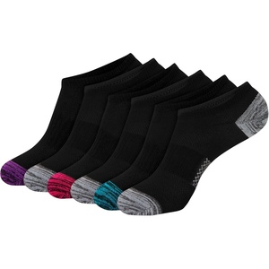 image:imageHanes Womens Socks Lightweight Breathable Socks No Show and Super No Show 6PackBlackGrey