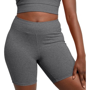 image:imageHanes Womens Stretch Jersey Bike Shorts Womens Cotton Sports Shorts 7 InseamCharcoal Heather