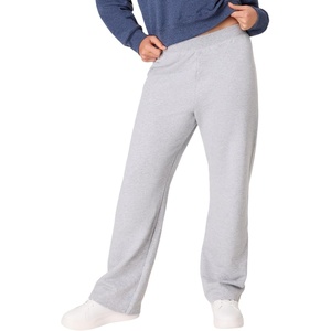 image:imageHanes Womens Sweatpants  EcoSmart Fleece Joggers  OpenBottom Pocketless PullOn Lounge Pants  Reg amp Petite SizesLight Steel