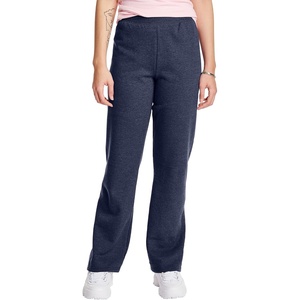 image:imageHanes Womens Sweatpants  EcoSmart Fleece Joggers  OpenBottom Pocketless PullOn Lounge Pants  Reg amp Petite SizesNavy Heather