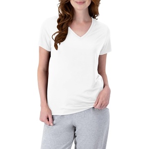 image:imageHanes Womens TShirt 5Pack Sport Cool Dri VNeck Performance Tees MoistureWicking Sun ProtectionWhite  1 Pack