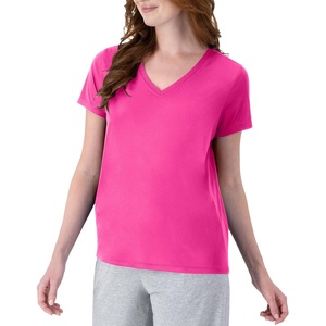 image:imageHanes Womens TShirt 5Pack Sport Cool Dri VNeck Performance Tees MoistureWicking Sun ProtectionWow Pink  1 Pack