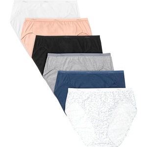 image:imageHanes womens HiCut Panties Pack Lightweight Cotton HiCuts 6Pack Retired Colors May VaryWhitePinkBlackGrey HeatherNavyTea Floral Hicut