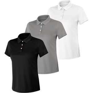 image:imageHanes womens Performance Polo Single or 3Pack Sport Cool DRI MoistureWicking Polo Shirt 40 UPF ProtectionBlackWhiteGray  3 Pack