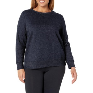 image:imageJUST MY SIZE Womens Plus Size Sweatshirt Ecosmart Fleece Pullover With VnotchNavy Heather
