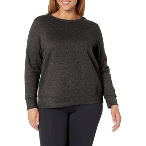 image:imageJUST MY SIZE Womens Plus Size Sweatshirt Ecosmart Fleece Pullover With VnotchSlate Heather