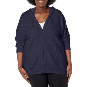 image:imageJUST MY SIZE womens Just My Size Zipup Fleece Womens Hoodie Ecosmart Hooded Sweatshirt Plus SizeNavy Heather