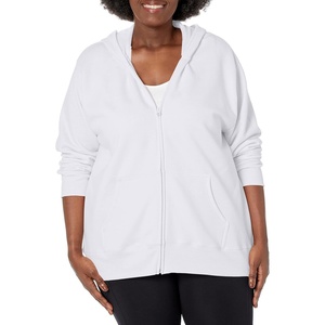 image:imageJUST MY SIZE womens Just My Size Zipup Fleece Womens Hoodie Ecosmart Hooded Sweatshirt Plus SizeWhite