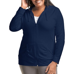 image:imageJust My Size Womens Full Zip Jersey HoodieNavy