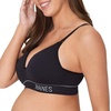 image:imageHanes Womens Maternity Nursing Bra Seamless Wireless Nursing Bralette for Women Adjustable StrapsBlack