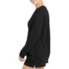 image:imageHanes Womens Originals TriBlend LongSleeve TShirt Crewneck Tee for Women Relaxed Fit Plus SizesBlack