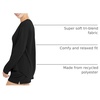 image:imageHanes Womens Originals TriBlend LongSleeve TShirt Crewneck Tee for Women Relaxed Fit Plus SizesBlack