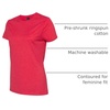 image:imageHanes Womens PerfectT Crewneck TShirt Lightweight Cotton Short Sleeve Tee for WomenHeather Red