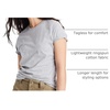 image:imageHanes Womens PerfectT Crewneck TShirt Lightweight Cotton Short Sleeve Tee for WomenLight Steel
