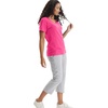 image:imageHanes Womens PerfectT Vneck Tshirt Cotton Short Sleeve Tee for Women 1 or 2PackAmaranth