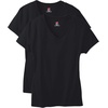 image:imageHanes Womens PerfectT Vneck Tshirt Cotton Short Sleeve Tee for Women 1 or 2PackBlack