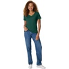 image:imageHanes Womens PerfectT Vneck Tshirt Cotton Short Sleeve Tee for Women 1 or 2PackDeep Forest