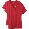 image:imageHanes Womens PerfectT Vneck Tshirt Cotton Short Sleeve Tee for Women 1 or 2PackDeep Red