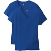 image:imageHanes Womens PerfectT Vneck Tshirt Cotton Short Sleeve Tee for Women 1 or 2PackDeep Royal