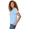 image:imageHanes Womens PerfectT Vneck Tshirt Cotton Short Sleeve Tee for Women 1 or 2PackLight Blue