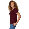 image:imageHanes Womens PerfectT Vneck Tshirt Cotton Short Sleeve Tee for Women 1 or 2PackMaroon