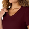 image:imageHanes Womens PerfectT Vneck Tshirt Cotton Short Sleeve Tee for Women 1 or 2PackMaroon